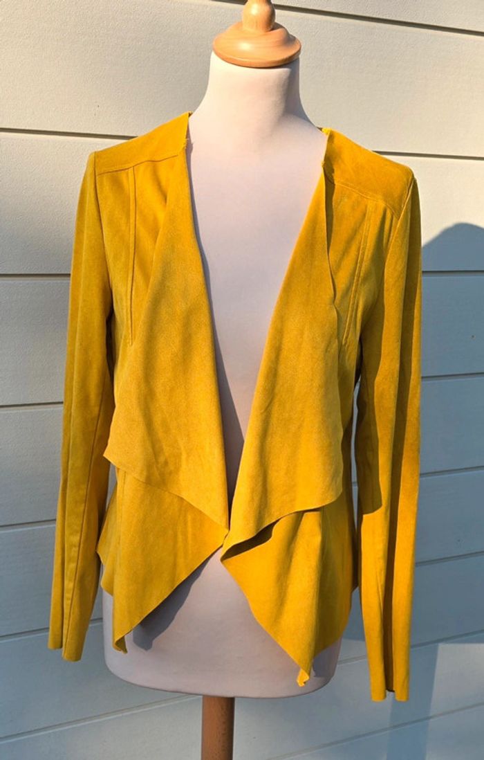 Veste effet daim peau de pêche Taille S