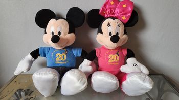 Peluches Mickey Minnie 20 ans