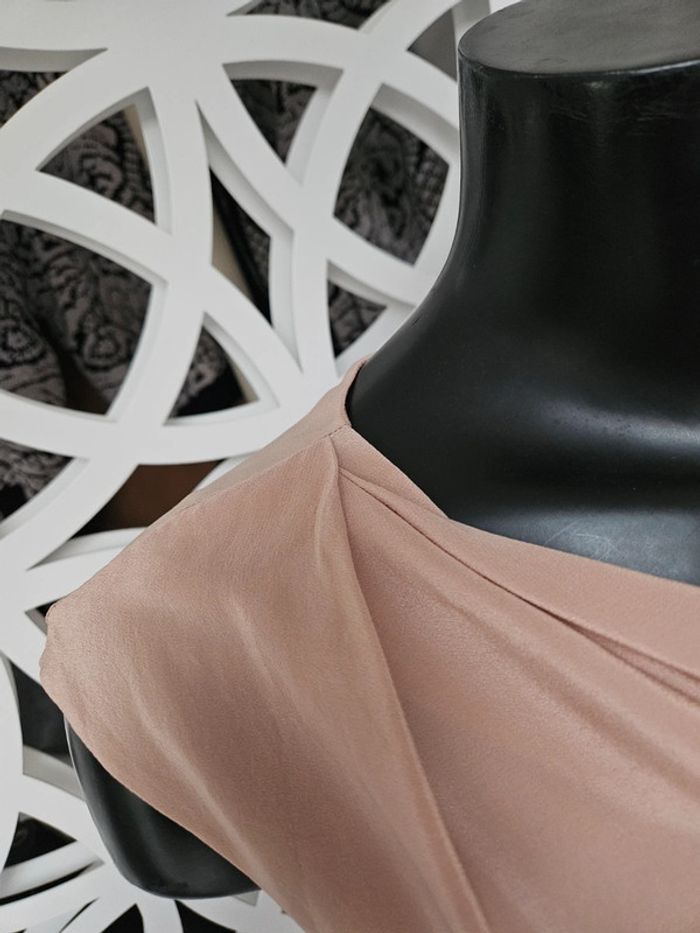 Max Mara blouse beige/rosée taille M - photo numéro 3