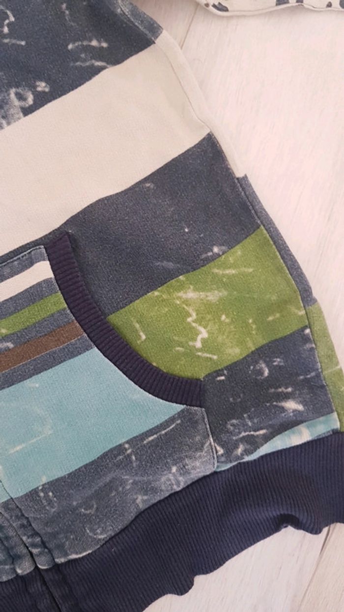 Gilet zippé desigual garçon 8ans coloré - photo numéro 5