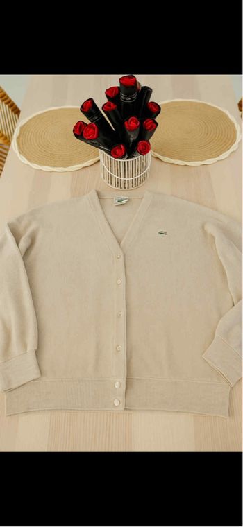 Gilet Lacoste beige vintage