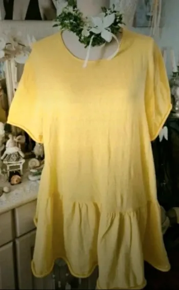 Pull fin OverSize jaune Zara Taille L Neuf
