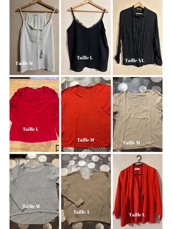 Lot 9 hauts / blazer toute taille et marque