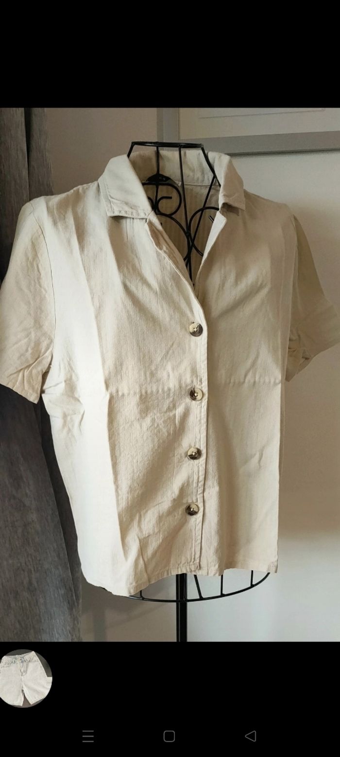 Blouse été chemisier col pyjama