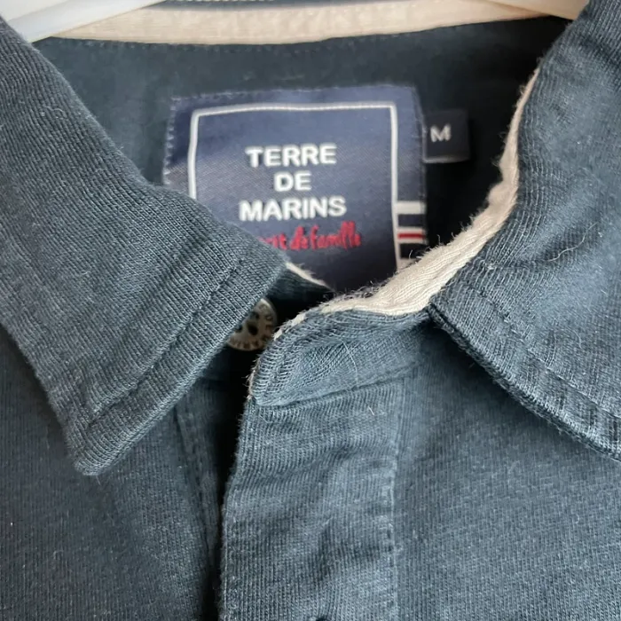 Chemise bleu marine homme terre de marins M - photo numéro 2