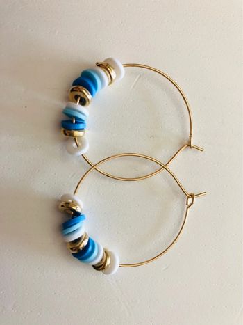 Boucle d’oreille Heishi