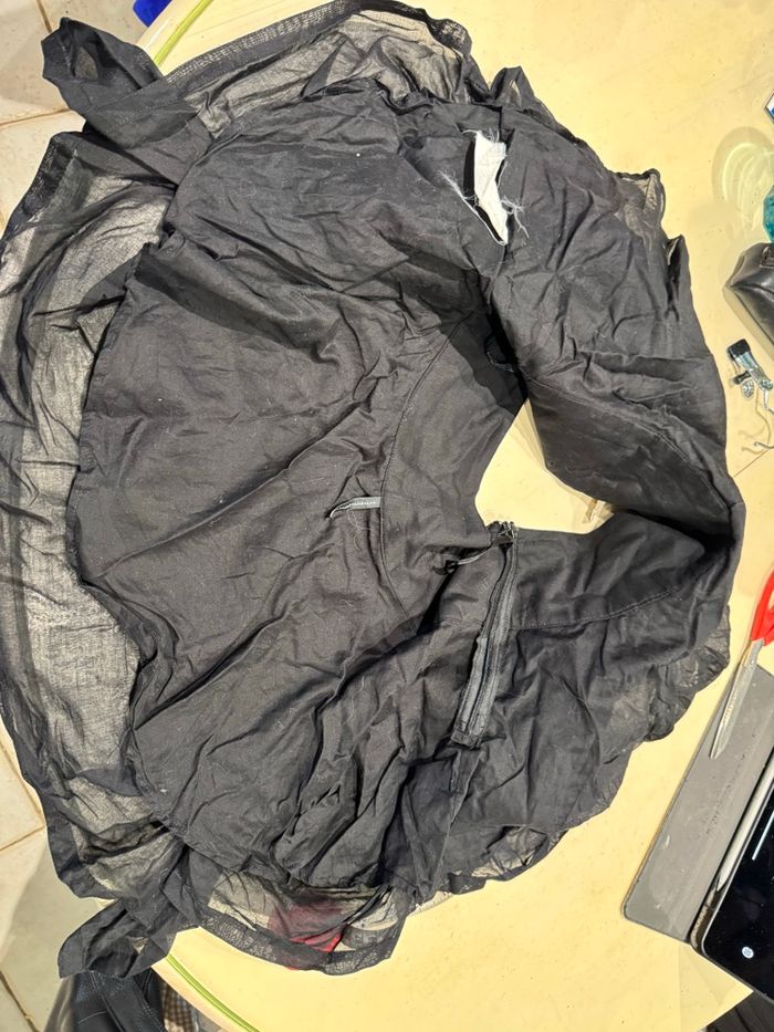 Minijupe Naf, Naf, taille 38 volant asymétrique, coton, noir - photo numéro 7