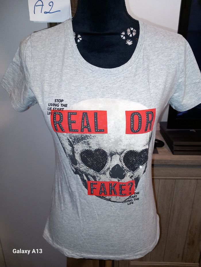 T-shirt CC Fashion – Style Rock & Glamour – Taille S/M - photo numéro 1