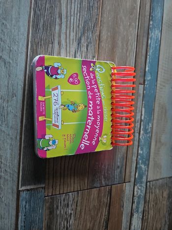 Livre spirale questions pour réviser de la PS à ma MS de maternelle