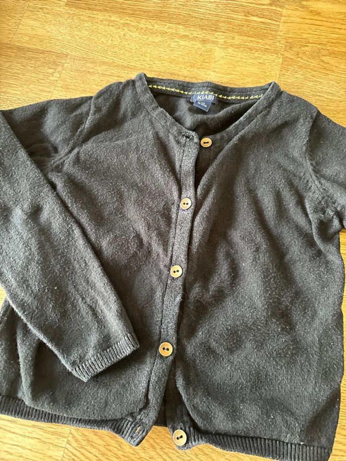 Gilet noir 3 ans kiabi - photo numéro 3