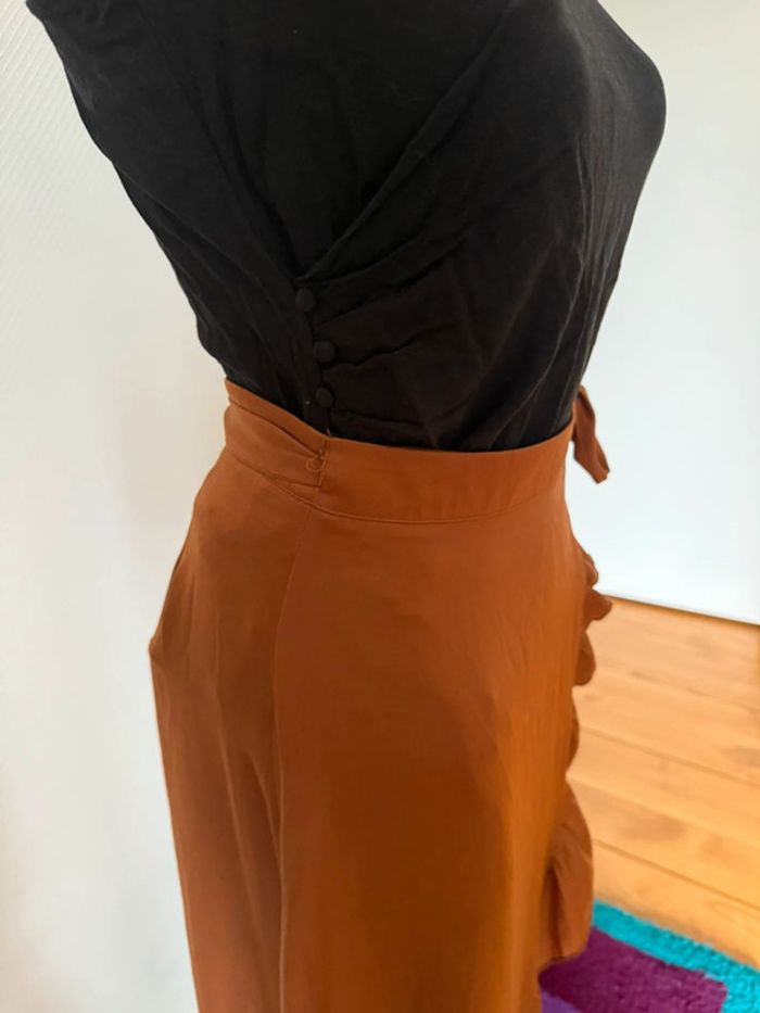 Jupe longue en très bon état marron taille S millenium - photo numéro 4