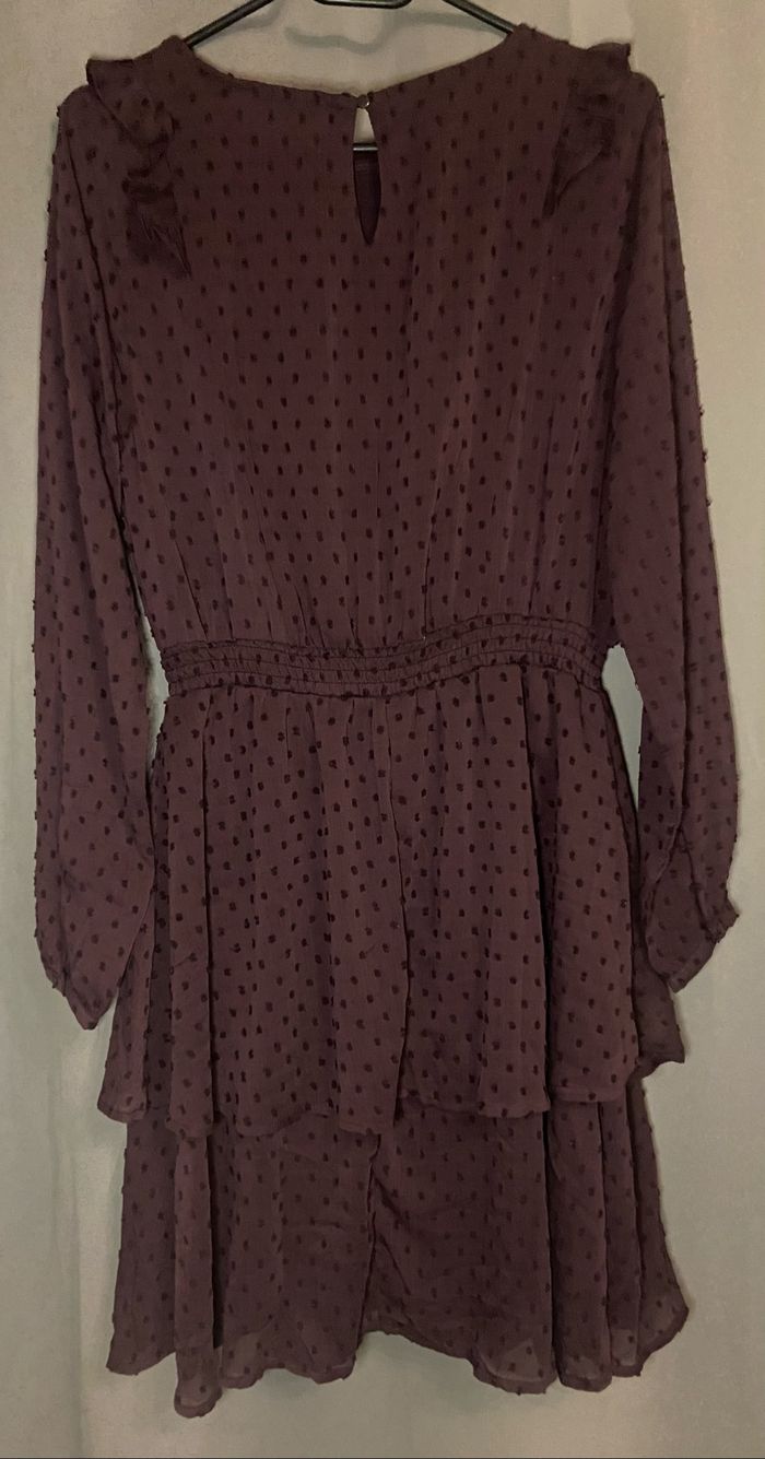 Robe  bordeaux/violet »Esmara »manches longues - photo numéro 2