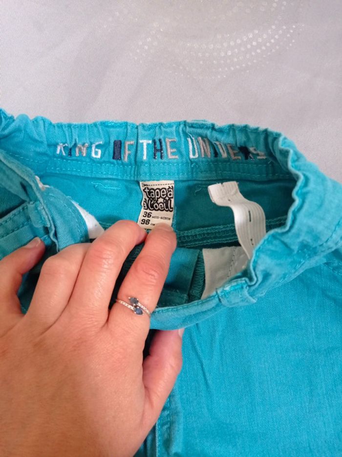 Jean turquoise - photo numéro 3