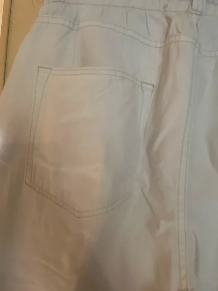 Cargo élastique blanc écru - photo numéro 7