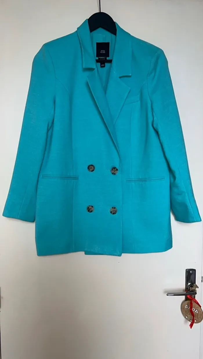 Blazer bleu River Island T38 🩵