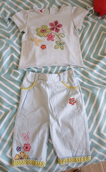 Ensemble pantacourt tee shirt DPAM 18mois