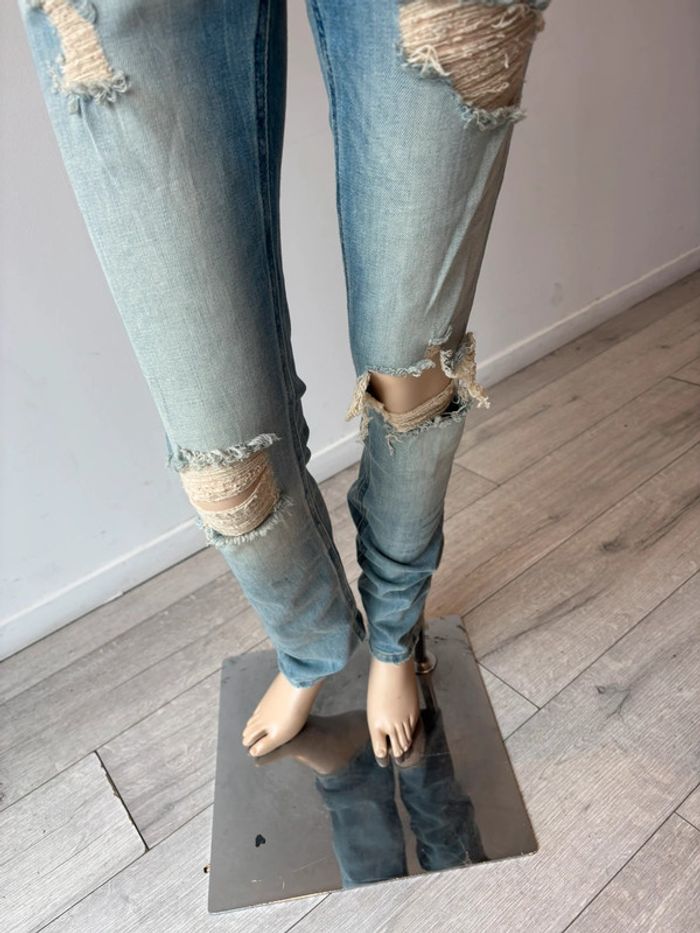 Jeans skinny trouée neuf eleven paris - photo numéro 9