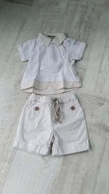 Ensemble tee-shirt + short Taille 3 mois