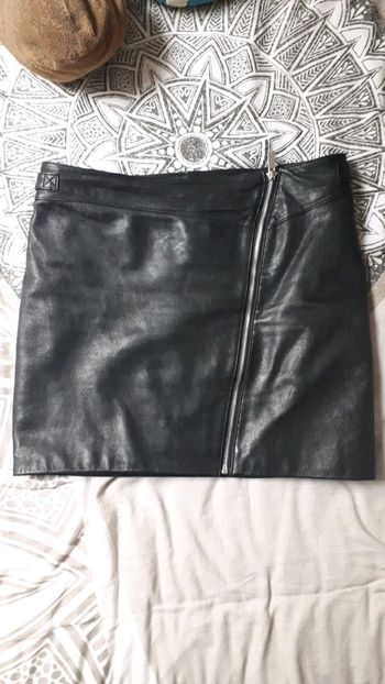 Jupe en Cuir Noire