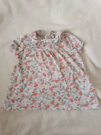 🎀 jolie petit t-shirt motif feuille taille 3 mois 🎀