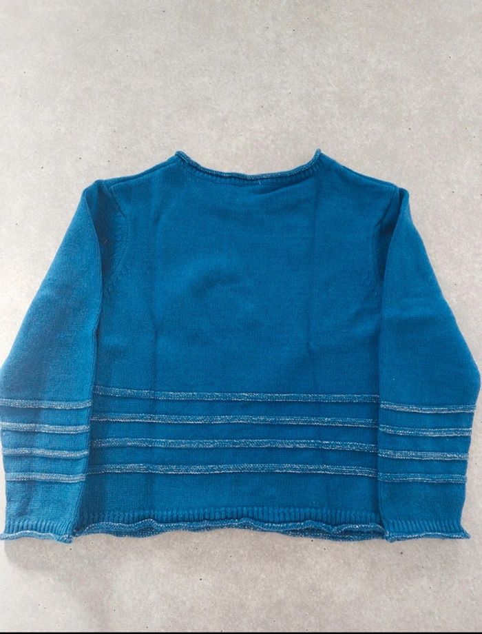 Pull épais bleu - photo numéro 3