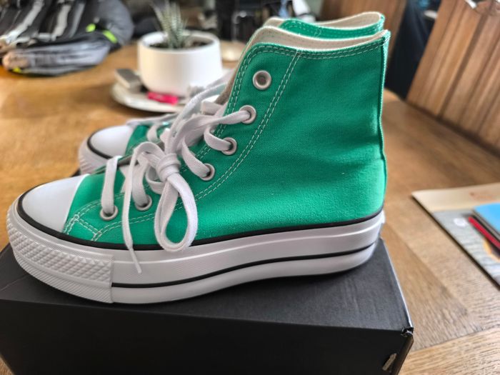Baskets Converse vertes - photo numéro 5