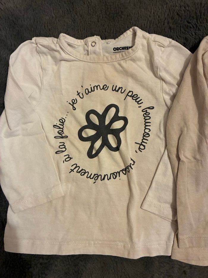 Lot tee shirt à manches Fille - photo numéro 4