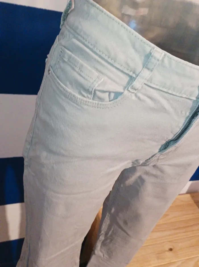 Pantalon beige Camaïeu femme taille 38/40 - photo numéro 2