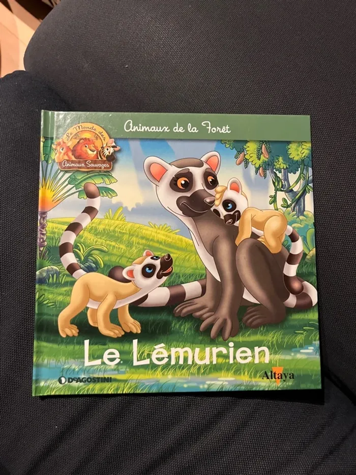 Livre pour enfants altaya le lémurien
