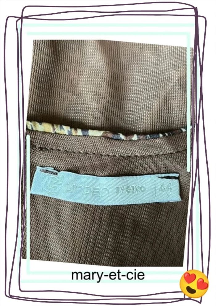 SOLDÉ - Blouse manches courtes effet satinée taille 44 - photo numéro 7