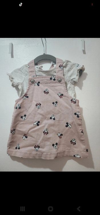 Robe effet jeans minnie