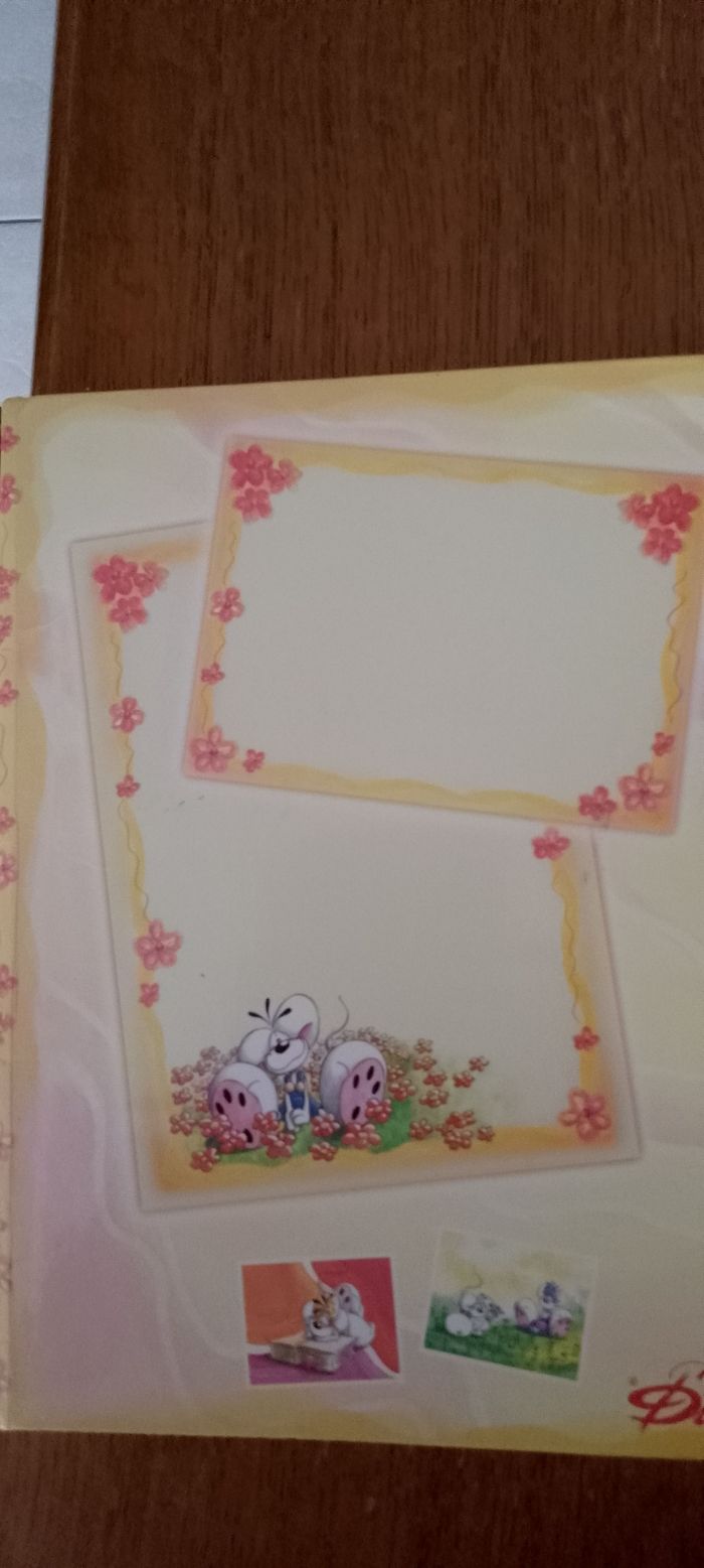 Joli lot diddl et poule papier à lettre+enveloppes et pochette vintage+ répertoire (quelques écritures dedans) poule 6 enveloppes+ 4 feuilles - photo numéro 7