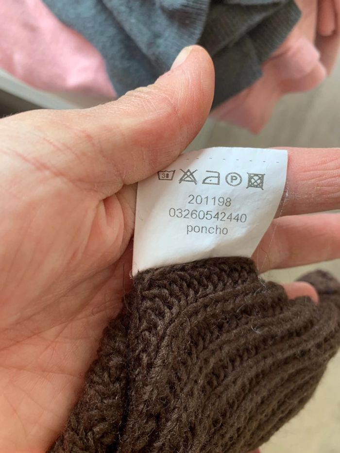 Poncho en laine taille unique 123 - photo numéro 5