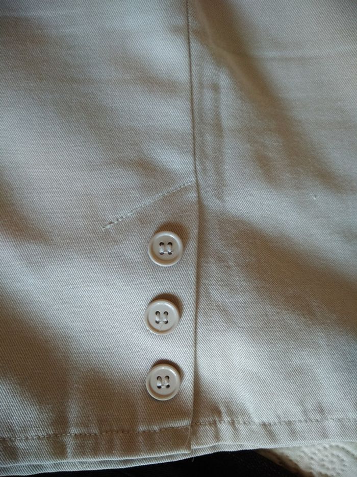 Jupe droite blanc cassé/crème - photo numéro 7