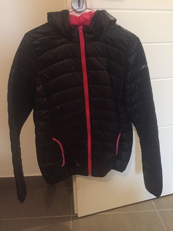 Manteau little Marcel noir et rose