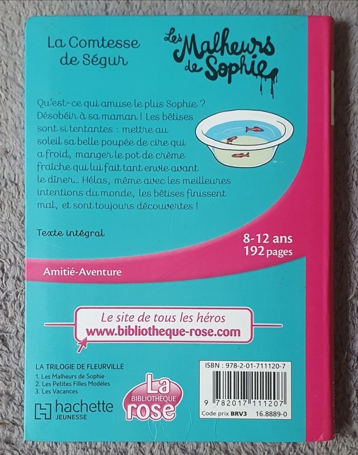 Roman poche T.1 "La Comtesse de Segur, Les Malheurs de Sophie" (8-12 ans) / Hachette Jeunesse - photo numéro 2