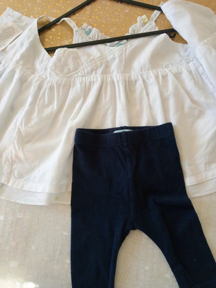 Ensemble été robe caleçon bébé fille - photo numéro 6