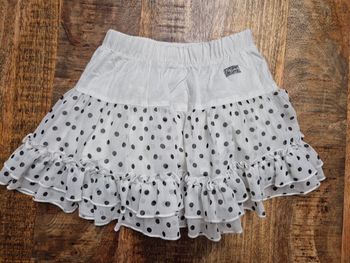Jupe blanche à pois Mexx 3 ans