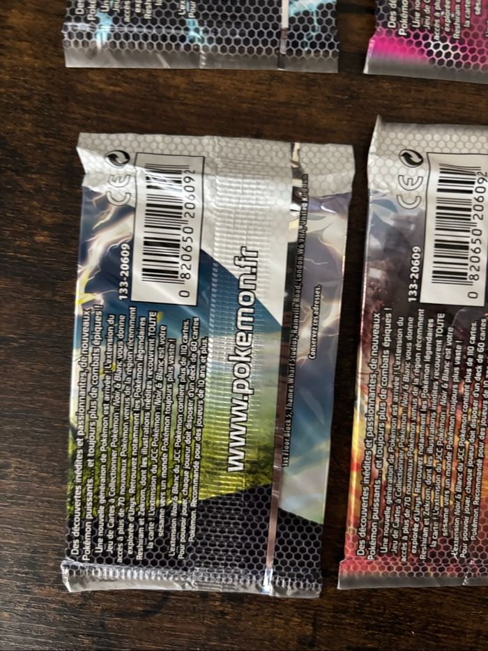 Lot de 3 booster Pokémon noir et blanc de base neuf et scellés - photo numéro 7