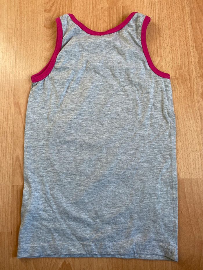 Joli débardeur gris et rose « Minnie » T. 7-8 ans/122-128 cm fille neuf - photo numéro 2