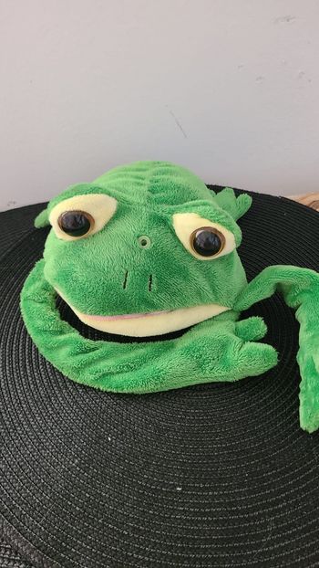 CHERICOLE Peluche animal rieur grenouille