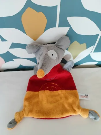 Doudou plat souris esprit