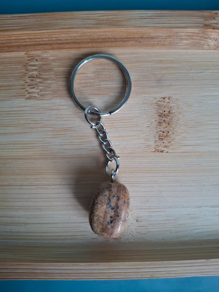 Lot de 2 Porte-clés en Jaspe Paysage - Idée Cadeau Unique ! - photo numéro 6