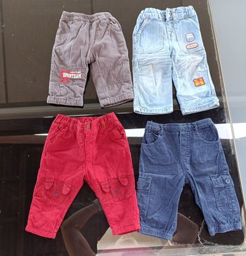 Lot de 4 pantalons 6 mois