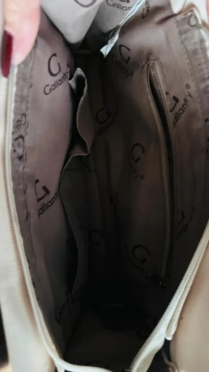 👜 sac à main chic beige et doré #gallantry - photo numéro 8