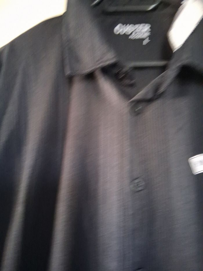 Chemise " custer" côtelé noir " t- L" neuf - photo numéro 3