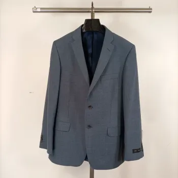 Veste de costume bleue coupe regular Griffe Noire - Taille 50 A476