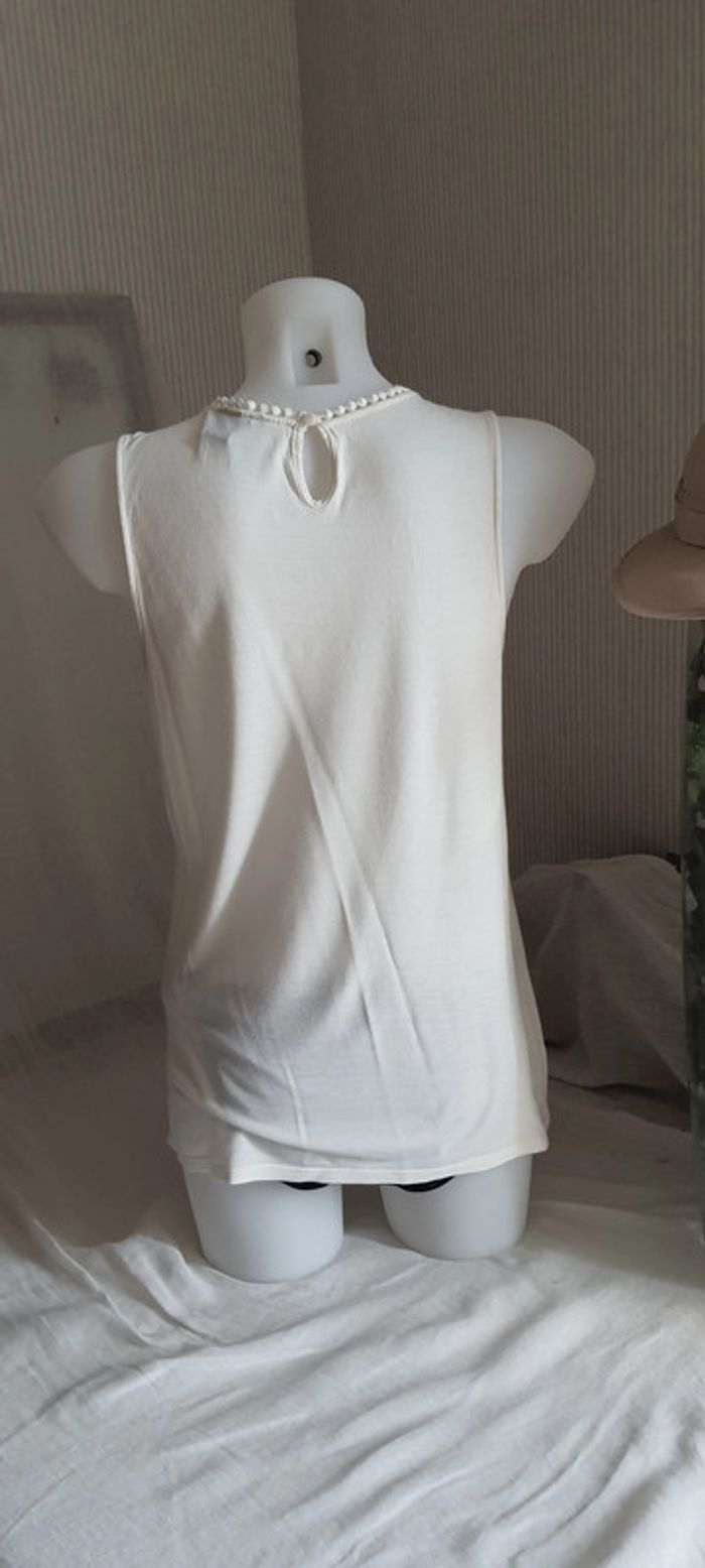 Top crème "H&M" taille S - photo numéro 3