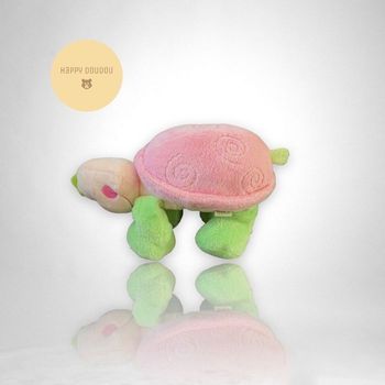 Doudou peluche tortue rose et verte Kmb baby A166