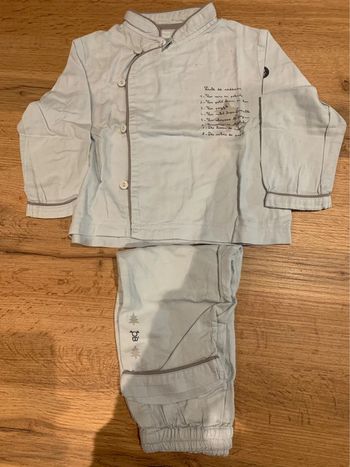 Pyjama de Noël, bleu ciel, garçon, 18 mois Okaïdi